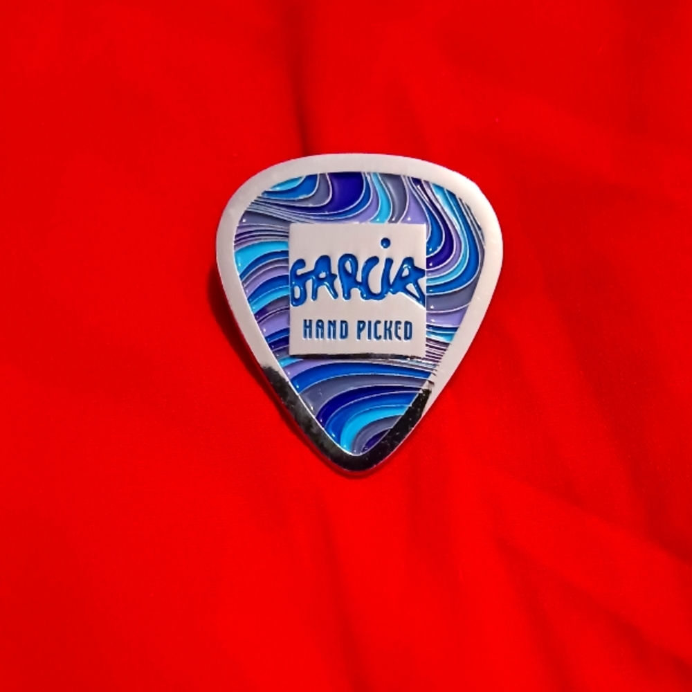 430 JERRY GARCIA-GARCIA CANNABIS GUITAR PICK PIN. 🎸 💚🌱🌿